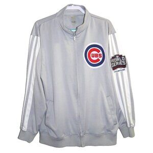 DYNASTY Chicago CUBS 2016 World Series gray lightweight polyester jacket Men's L
